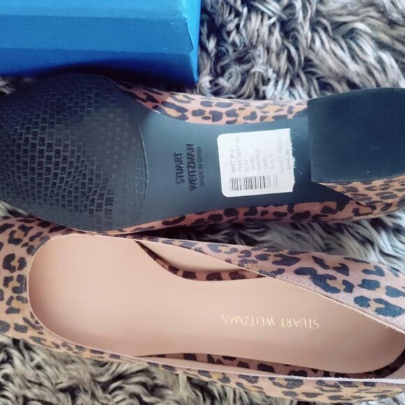 Stuart Weitzman Women Stuart Weitzman Camel Cheetah Suede Women Shoe Size 8.5 M-Brand NEW!